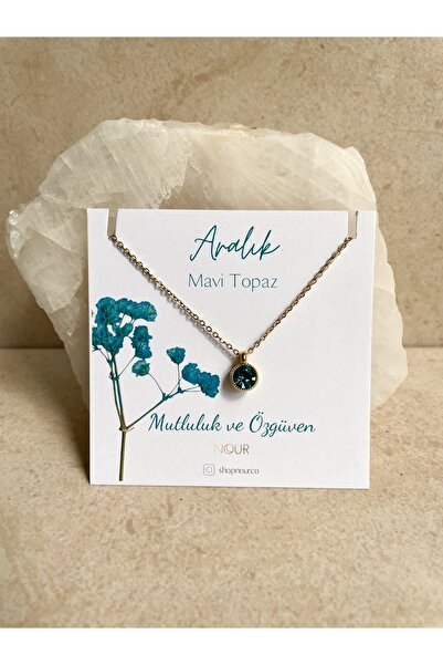 Nour Co قلادة بحروف شهر ميلاد ديسمبر