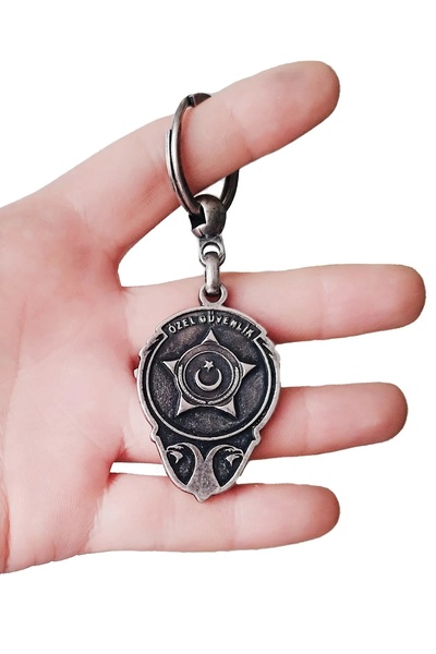 excarpin Özel Güvenlik Çift Taraflı Metal Rozet Anahtarlık