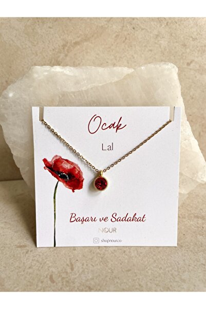 Nour Co قلادة بحروف شهر ميلاد يناير