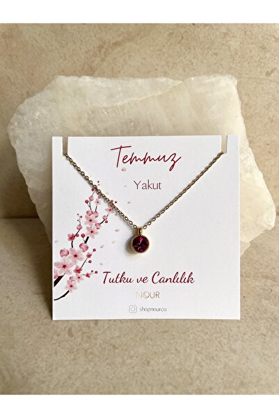 Nour Co Temmuz Doğum Ayı Harfli Kolye