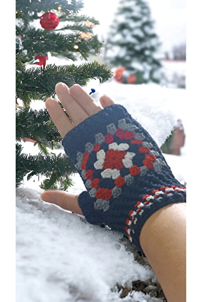 Duygu Nalbant Parmaksız el örgüsü eldiven