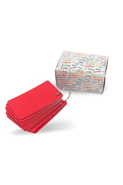 Copyder 50 Sheets Boxed - Red Note Label and Note Cards