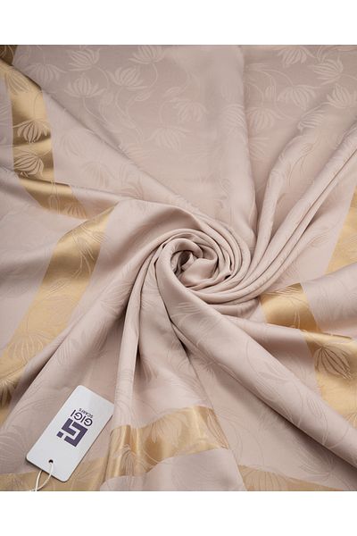 Scarf Gi Luxury Jacquard Shawl - 2 - Κόκκαλο -