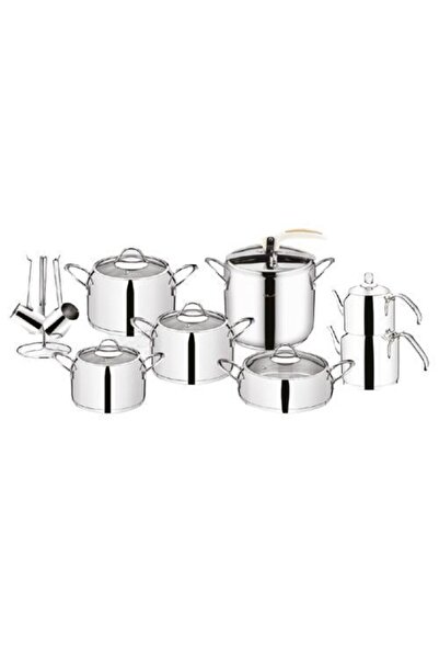 SILA Ekol Klasik 18 Parça Sade Çeyiz Tencere Seti (682)