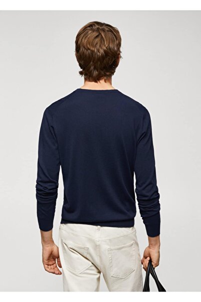 MANGO Man Тонкий светр з модальної та шовкової тканини