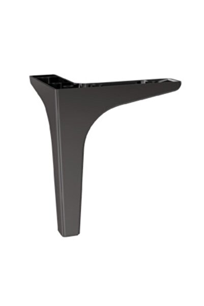 İNTERİO Moda Ayak 17 Cm Mat Siyah Mobilya Koltuk Ayakları