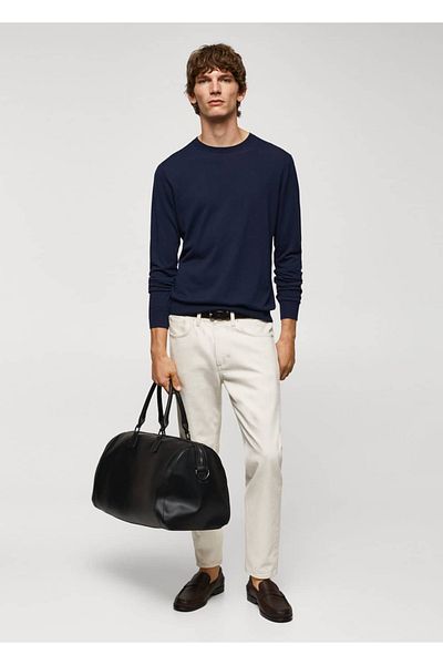 MANGO Man Dünner Pullover mit Modal- und Seidenanteil