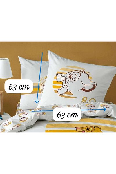 Taç Față de pernă decorativă, 100% bumbac, imprimată pe două fețe, 1 bucată