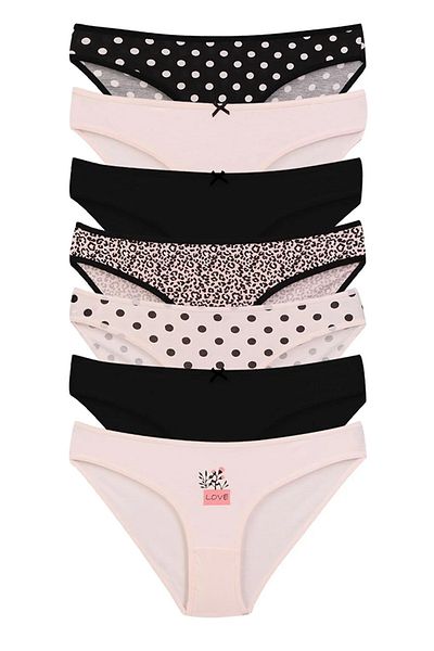 Dominant Women's Cotton Lycra Panties 7 Pack