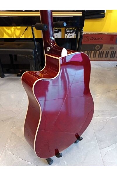 ALMEDA Akustik Gitar : Gitar Askısı Gitar Kaposu Alyan Ahahtarı Pena Seti Kılıf Hediyeli