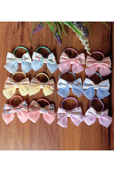 NİLZ Double rubber buckle with bow and flower (1 pair)