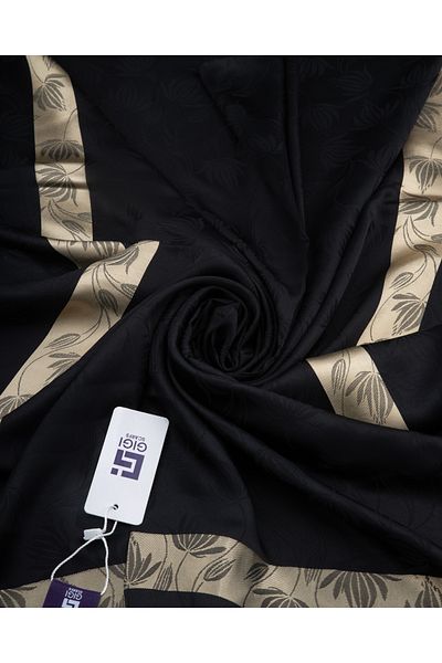 Scarf Gi Luxury Jacquard Shawl - 2 - Black -