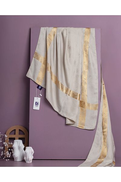 Scarf Gi Luxury Jacquard Shawl - 2 - Πέτρα -