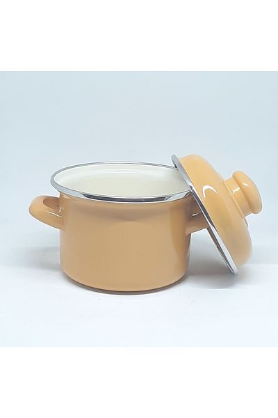 Avşar ENAMEL HOUSE 14 CM 800 ML COLORED ENAMEL POT