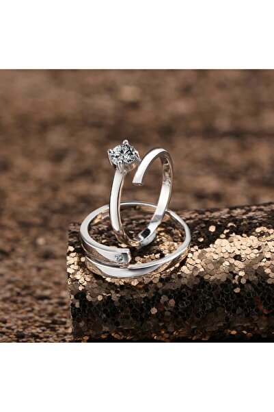 LadyBug Store Modern Tasarım Bakır Çift Sevgili Yüzüğü