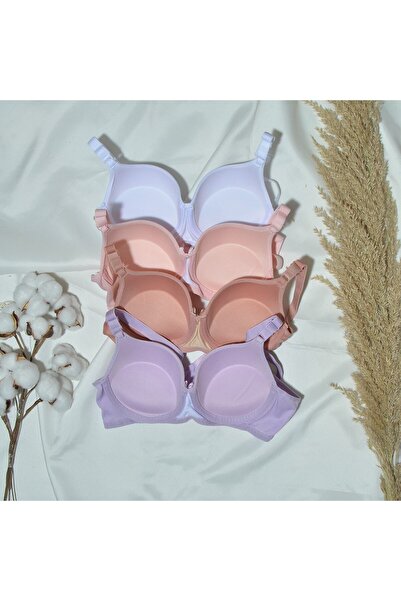 sipariskusu Kadın Balenli Dolgulu 4'lü Sütyen Takımı