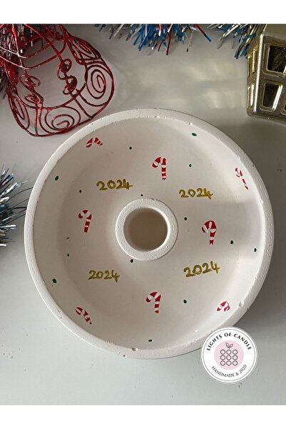 lıghts of candle handmade & 2020 El Yapımı El Çizimi 2024 Yazılı Desenli Şamd...