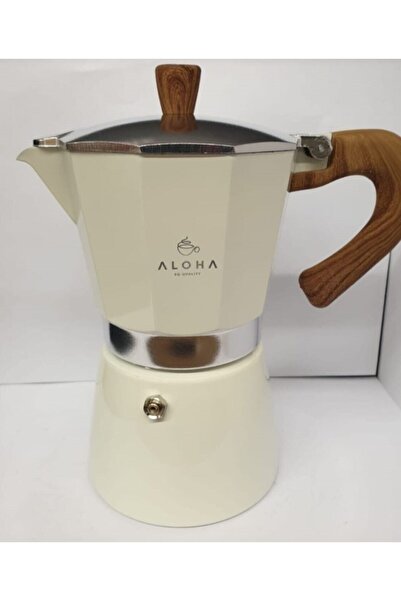 COFFEEHUTT Aloha Hes 3 K Moka Pot 3 Cup Pot Italyan Kahve Cezvesi Filtre Kahve