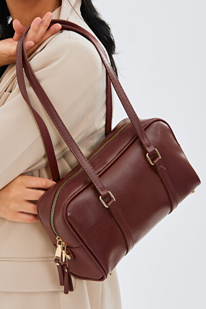 minebag Vintage γυναικεία τσάντα ώμου Gloria Claret Red