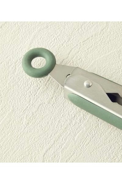 English Home Lena Steel Tongs Dark Green