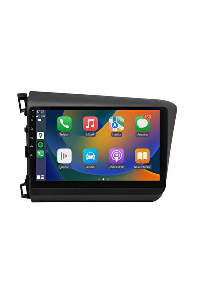 EXVOL Honda Civic Fb7 Android Multimedya Carplay 9 Inc Ips Hd Ekran 2/32gb Kamera Hediyeli