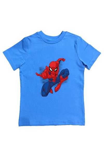 SPIDERMAN tricou copii de vara din stofa pieptanata din bumbac tip spider-man imprimat