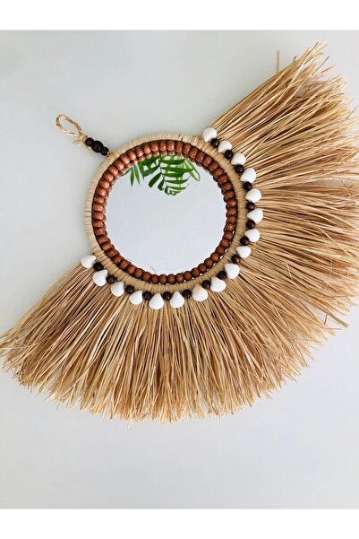 Hasirdukkanii Yelpaze Model Tasarım Rafya Ayna