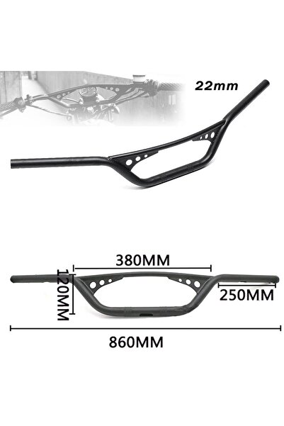 YSGMOTOPARTS Motosiklet Universal Chopper Cafe Racer Direksiyon/gidon 22 Mm S...