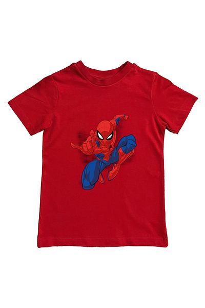 SPIDERMAN printed spider-man cotton combed cloth summer children's T-shirt