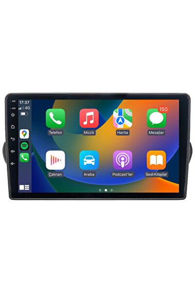 EXVOL FİAT EGEA MULTİMEDYA CARPLAY 9 İNC HD IPS EKRAN 4GB/64GB ANDROİD 12 PARK KAMERASI HEDİYELİ