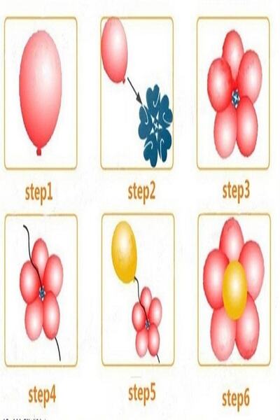 Parti dolabı Daisy Balloon Making Apparatus (6 Pieces)