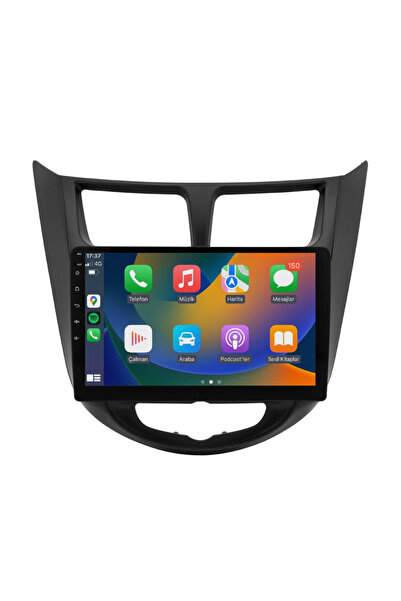 EXVOL Hyundai Accent Blue Multimedya Carplay 9 Inc Hd Ips Ekran 2gb/32gb Android 12 Kamera Hediyeli