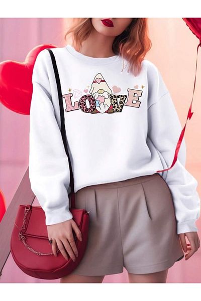 MAGORS STYLE-X PERSONALIZAT DE ZIUA ÎNVALENTILOR TRICOUL UNISEX CU GÂT IMPRIMAT DE IUBIRE