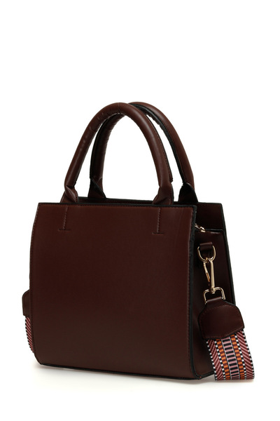 Polaris PU STR BSC EL 3PR Bordo Kadın El Çantası