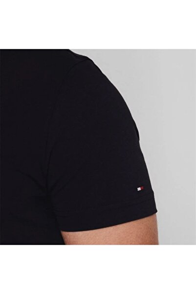 Tommy T-SHIRT DARK BLUE ORGANIC COTTON TH LOGO