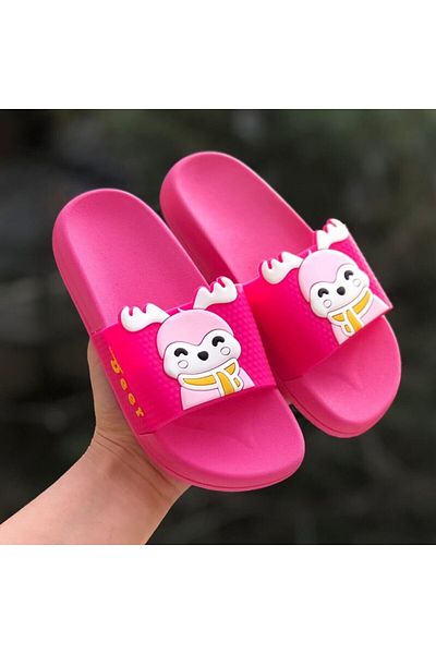 Pandalina Magic Deer Figured Non-Slip Sole Children's Slippers Children's Beach Sea Pool Bathroom Slippers