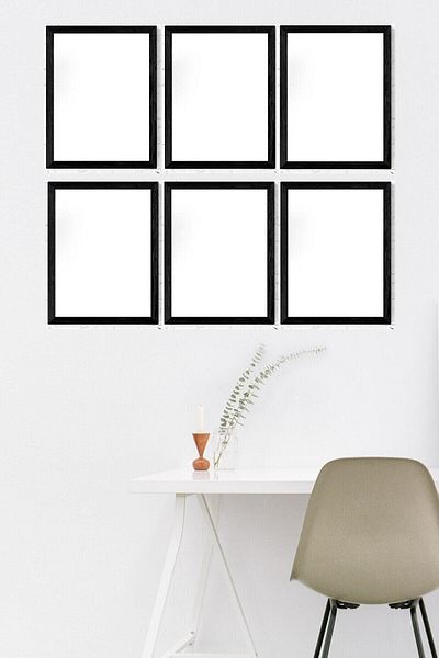 AS TİCARET 6 bucăți A4 21x30 dimensiuni PVC Servietă Poster Cadru de imagine