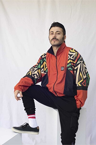 Vatkalimon Ανδρικό και γυναικείο μπουφάν Bomber με πολύχρωμο σχέδιο