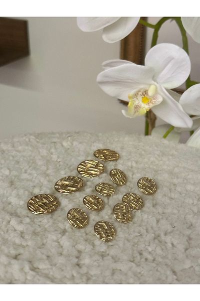 ODDA TASARIM ATÖLYESİ Blazer jacket button set gold