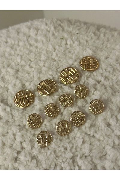 ODDA TASARIM ATÖLYESİ Blazer jacket button set gold