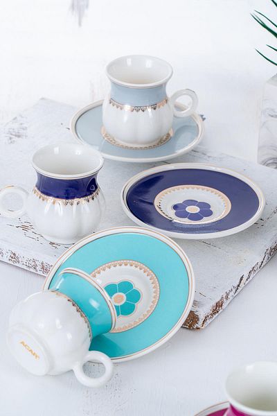 ACAR Carina 6-Person Coffee Cup Set - 90 ml
