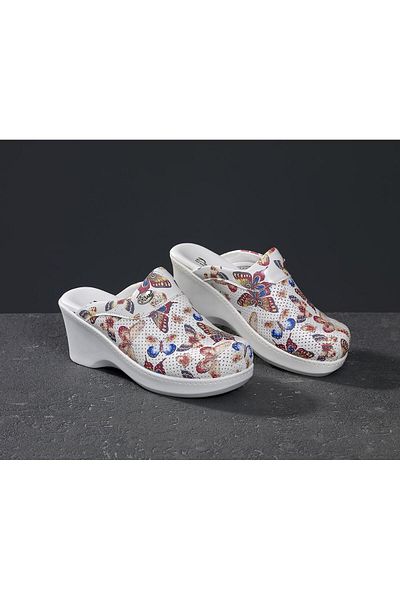 Dr. Mitra Papuci Sabo pentru femei cu toc pană 705 cu model fluture