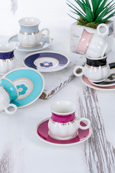 ACAR Carina 6-Person Coffee Cup Set - 90 ml