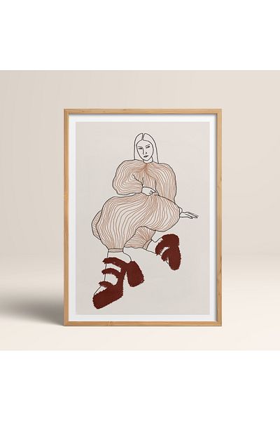 HOMEPACK Единична рамка за жена, картина на модерен плакат TK/408