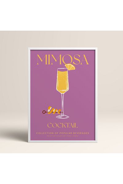 HOMEPACK Pictură în serie Cocktail cu un singur cadru Pictură poster modernă TK/411