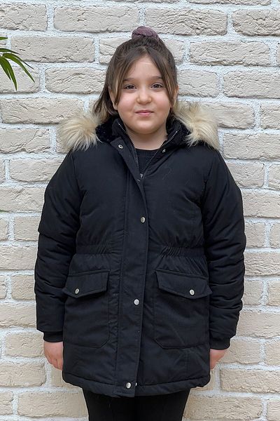 PIQUE Pıque Girl's Hooded Puffer Jacket CANDY