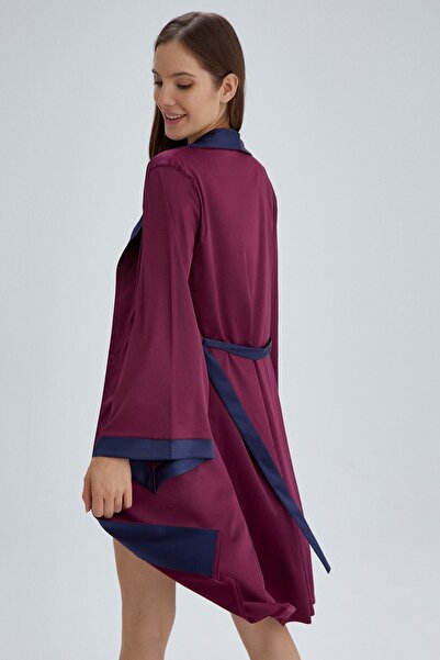 Dagi Laci-Burgundy Harley Kimono Dressing Gown