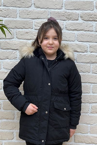 PIQUE Pıque Girl's Hooded Puffer Jacket CANDY