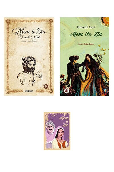 Dara Yayınları Mem U Zin - Mem Ile Zin Özel Kürtçe Türkçe seti - Not Defterli