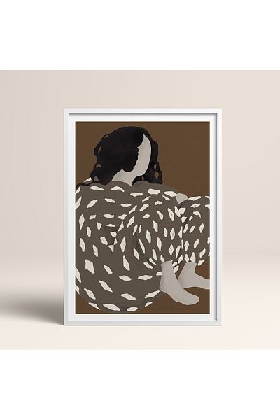HOMEPACK Pictură de femeie cu un singur cadru Pictură poster modernă TK/407